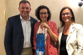 17 de setembre de 2018, Ginebra, Suïssa. Trobada amb la secretària general d’ERC, Marta Rovira, exiliada.