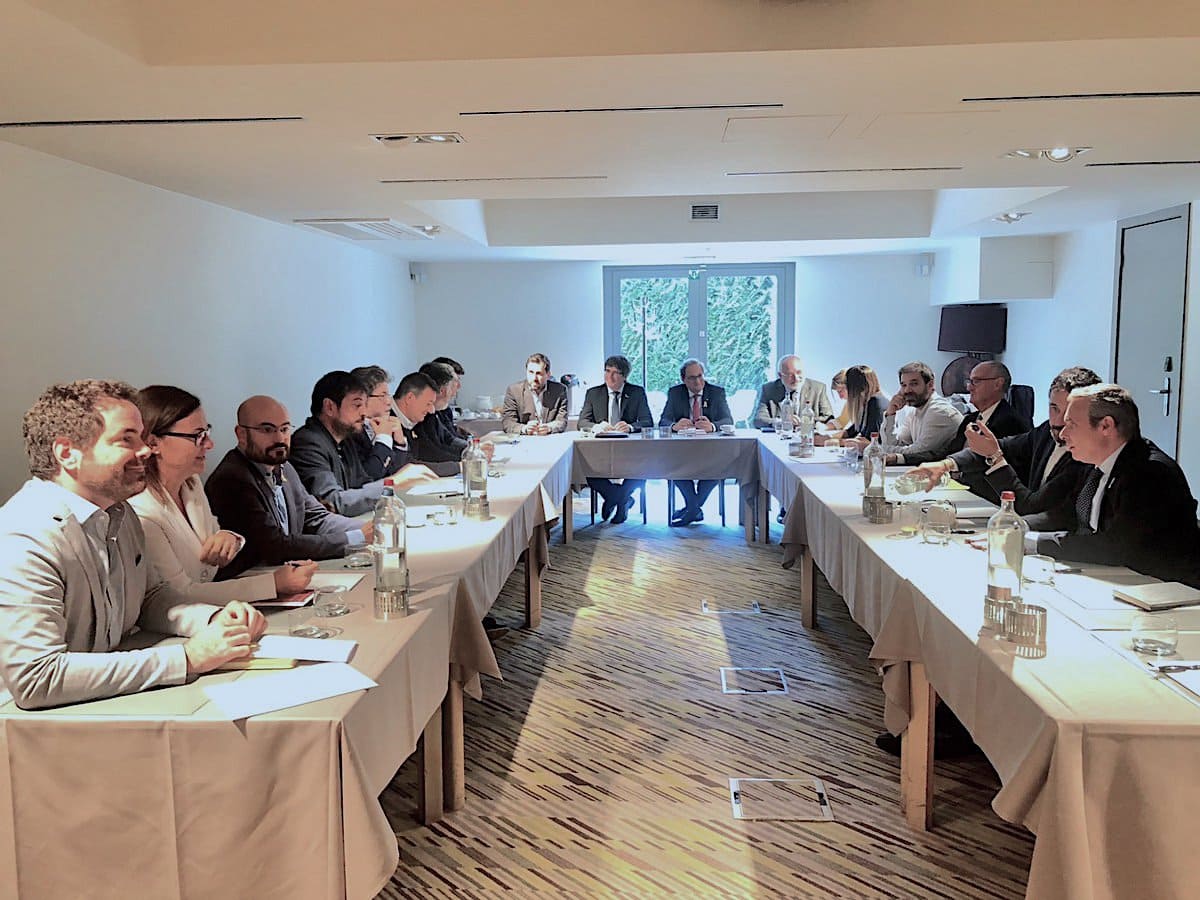 22 d’octubre de 2018. Waterloo, Bèlgica. Reunió per concretar el Consell de la República.