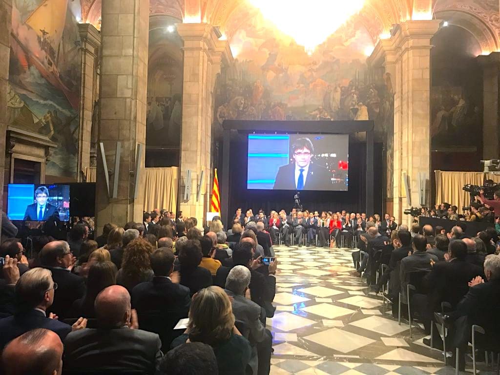 30 d’octubre de 2018. Barcelona. Presentació del Consell de la República.
