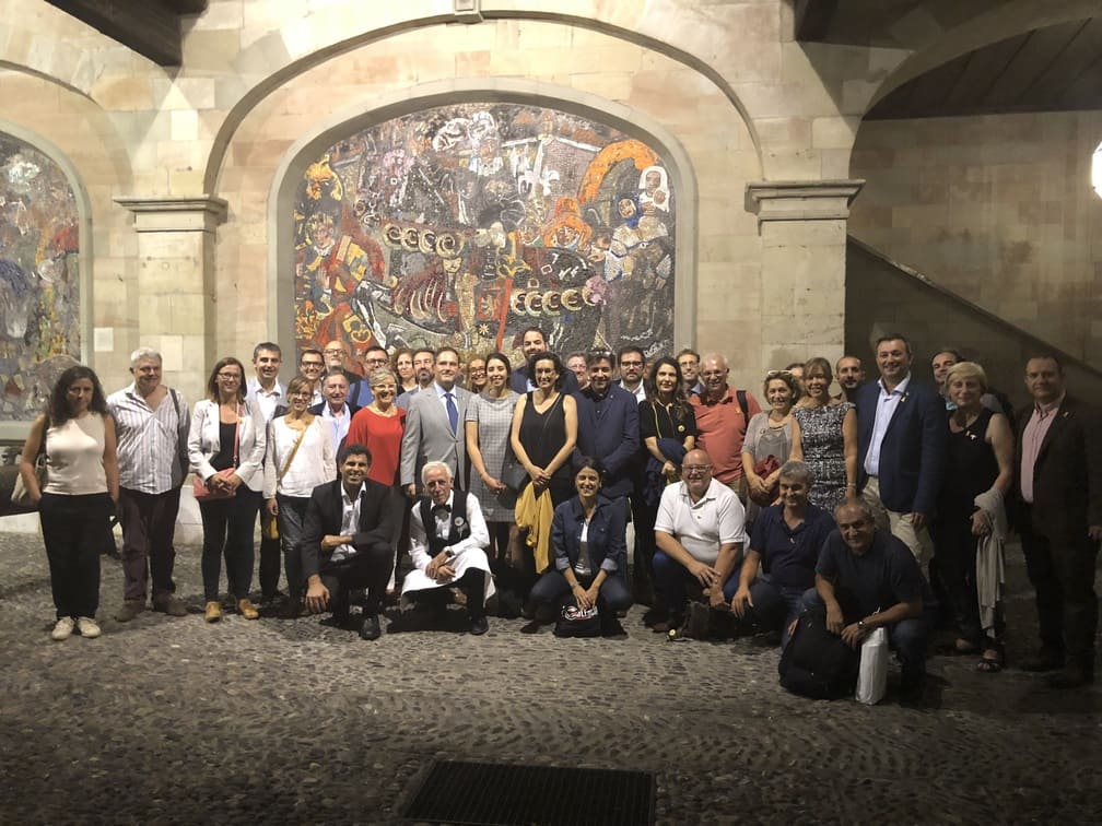17 de setembre de 2018, Ginebra, Suïssa. Diversos alcaldes i alcaldesses catalans viatgen a Suïssa i es troben amb la secretària general d’ERC, Marta Rovira, i amb l’exdiputada de la CUP Anna Gabriel, ambdues exiliades a Suïssa