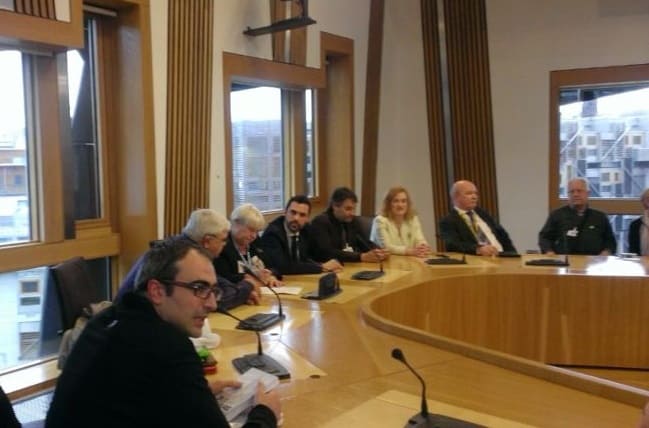 4 de juny de 2014, Edimburg, Escòcia. Recepció al Parlament d’Edimburg.