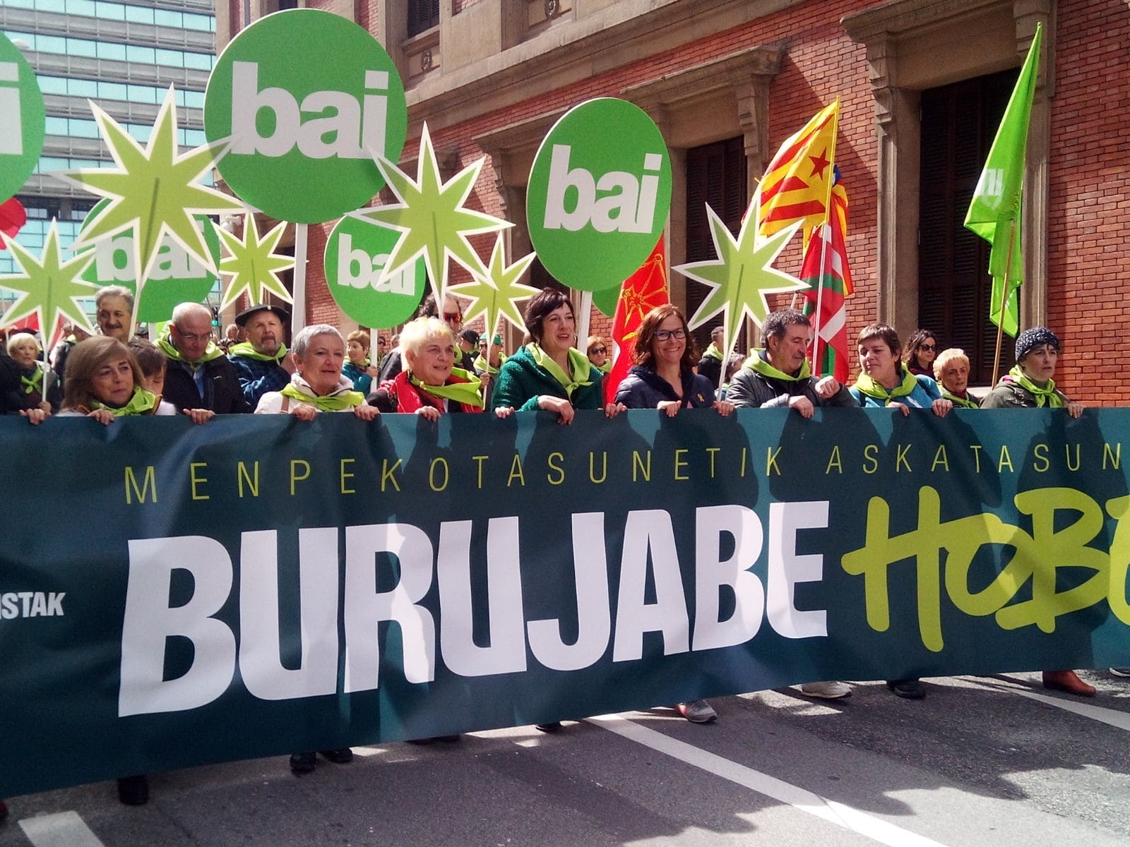 1 d’abril de 2018. Pamplona, País Basc. Celebració de l’Aberri Eguna convidats per l’associació municipalista Udalbiltza.
